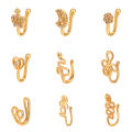 Factory Customized European and American African Perforation-Free Fake Nose Ring   Amazon Hot Sale U Shape Nose Stud Nasal Splint Piercing Jewelry. 