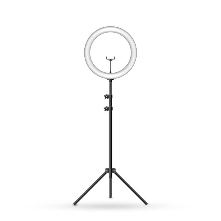 Selfie ring light with Tripod Stand 26cm Ring Light with 7ft Tripod Stand, Makeup LED Ring Light, Adjustable and Portable Tripod Stand with Mobile Phone Holder for Mobile Phones/DSLR and Ring Light, Three Colors Shades Ring Light, RIVA