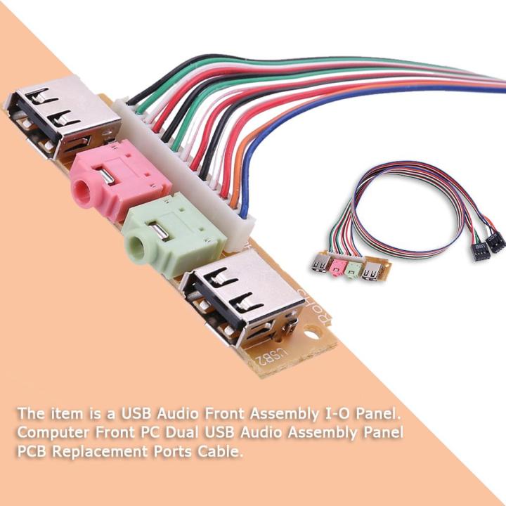 2%20USB%202.0%20Ports%20PC%20Computer%20Case%20Front%20Assembly%20I-O%20Panel%20USB%20Audio%20Port%20Mic%20Earphone%20Cable%20-%20Image%204