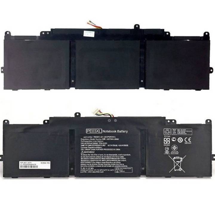 New Laptop Notebook 3 Cell  Battery For   Chromebook PE03XL (11.4V 3080mAh 37Wh)