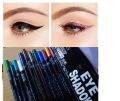 Eye Shadow Liner Pen Highlighter Waterproof Glitter Matte Eyeliner Lip Pencil 12 Colors Long Lasting Eye Beauty  Makeup. 