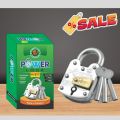 Power Lock Brass Wall 2 Plate 2 Inch 3 Key | Heavy Duty Aligarh Lock | Durable Brass Lock for Maximum Security | Strong and Reliable Lock for Home, Office & Industrial Use | Tamper-Proof Locking System. 
