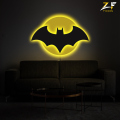 ZF Bat Wooden LED sign, Batman sign light, Bat led sign, Bat LED light Lamp, Comics neon sign, Superhero logo wall art, Batcave LED sign, Comics hero decor. 