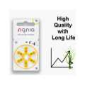 Signia Hearing Aid Batteries 6 PCS 1 Cards Zinc Air 1.45V A10 10A 10 P10 PR48 Hearing Aid Battery For hearing aids. 