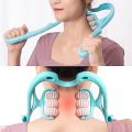Neck Massager, 6 Wheel Neck Massager, Spine Massager, Multifunctional Home Use Fatigue Relief ,Cervical Neck Massager, Deep Massager, The Best Neck Massager, Best Massagers For Neck And Back, Neck And Shoulder Massager. 