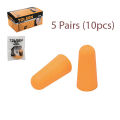 Tolsen 5 Pairs Disposable Earplugs Cylindrical Foam Ear Plugs 45081 - for Sound Sleep, Work Environments / To Suppress Snore. 