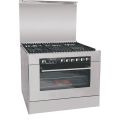 Welcome 5 Brass Burner Premium Gas Cooking Range WC-10000 - Silver And Black. 