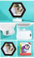 Magic Mirror Photo Frame with round LED for wall, bedroom, wall set Imported Quality. 