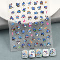 Sanrio Embossed 5D Nail Sticker Anime Nail Art Supplies Kero Kero Keroppi My Melody Hello Kitty Stickers Nail Decoration Decals. 