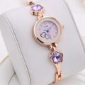 Women's Quartz Watch Bangle Wtyle Color Diamond Watches Small Dial Schoolgirl Bracelet Watch Gold Silver Watch Chain. 