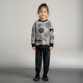 New Stylish All Over Printed Kids Sweatshirt with Trouser Cozy, Warm & Comfortable Fleece Tracksuit For Kids Winter Wear. 