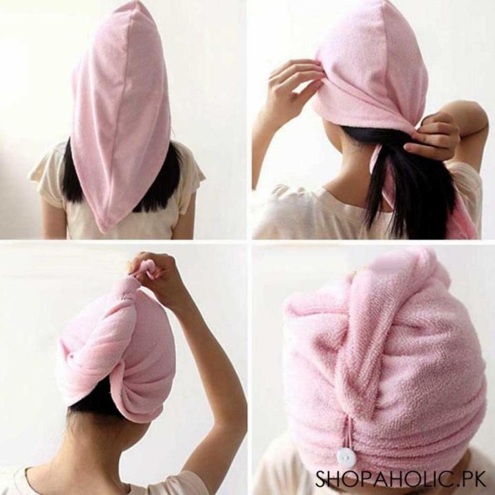 Hair Towel Wrap Set , Anti Frizz Microfiber Hair Towel For Curly Long Hair Drying Towels With Makeup Headband-Quick Magic Hair Dry For Women