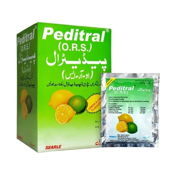 Peditral ORS Lemon Flavor 25 Sachets Pack