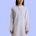 pearl white solid colour dress for women  summer collection in lawn and winter in cotton,Stylish Solid CO-ORD Stitched 2pc Dresses  in shalwar kameezor Women & Girls | Affordable & Trendy Ready-to-Wear Outfits. 