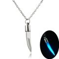 Glow In The Dark Hourglass Necklace Glass Pendant Necklace Luminous Pendant Jewelry Women S Gem Accessories. 