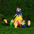 8 Pcs/set Snow White and the Seven Dwarfs Action Figure Toys 6-10cm Princess PVC. 