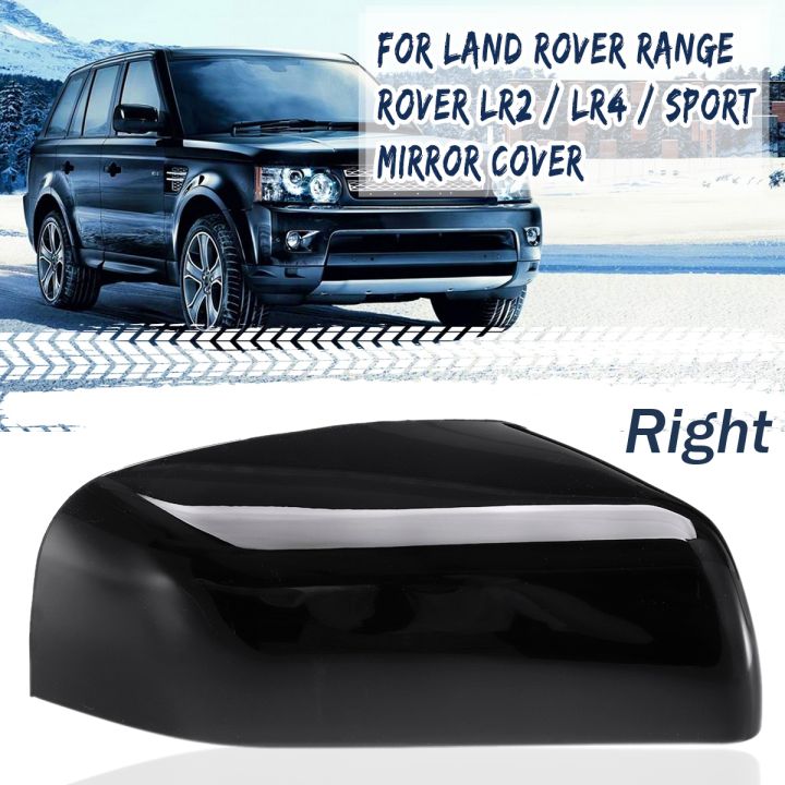 car and motors Right Side Mirror Cover Gloss Black For Land Rover Range Rover Sport LR2 LR4