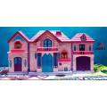 Big Doll House With Furniture For Girls Pink & Purple Color-20832. 