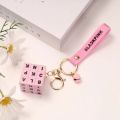 Kpop Idol BLACKPINK Stray Kids Rotating Rubik's Cube Keychain Bell Pendant. 