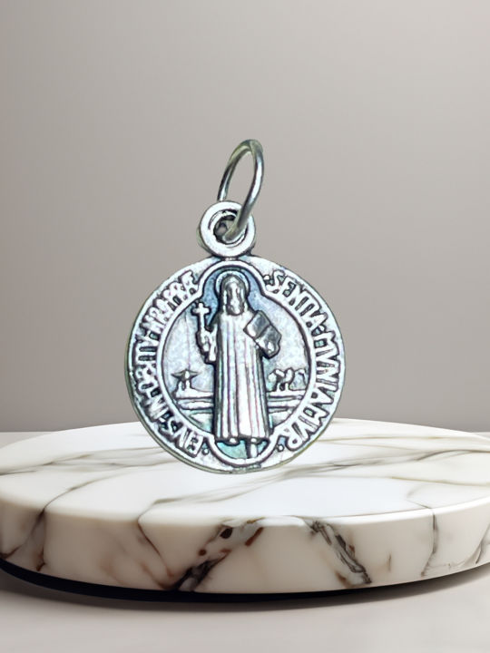 St%20Benedict%20Small%20Italian%20Pendant%20Religious%20Jewelry%20Zinc%20Alloy%20-%20Image%202
