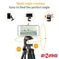 Energy - ENRG 3.5ft Mobile Phone Tripod Stand with Holder Portable for Live Stream Video,Vlogging,Tiktok Silver. 