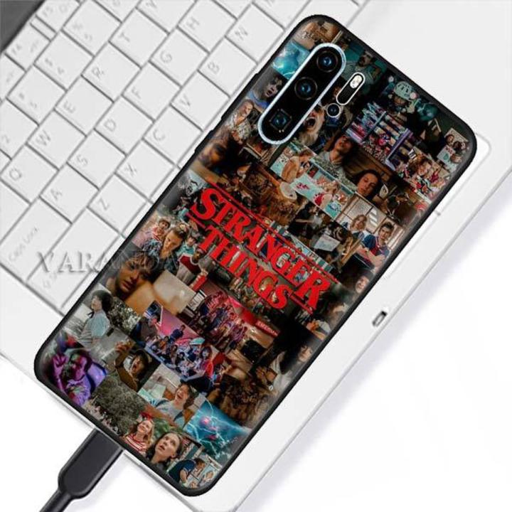 Stranger Things Cases for Huawei P20 P40 Lite E P30 Pro P Smart Z Plus 2019 Case Black Silicone Phone Coque