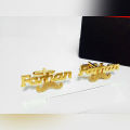 The Jewel Lodge Customize Name Cufflinks, Customize Name Studs, Cufflinks For Men with Name, Boys Accessories, Studs for Men, Men accessories. 