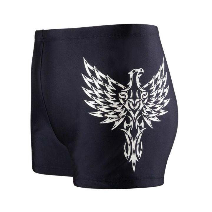 Men Swim Trunks Waterproof Quick Dry Bathing Suit Man Diving Swimsuit Boxer Briefs Guy Beach Shorts Wear