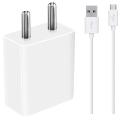 ShopMagics Fast Charger for OPPO A31 2020 / A 31 Charger Original Adapter Like Wall Charger | Mobile Fast Charger | Android USB Charger With 1 Meter Micro USB Charging Data Cable (2.4 Amp, WE6, White). 