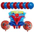 Spiderman Foil balloons set with 20 Balloons for Spiderman birthday. 