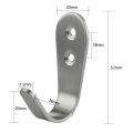 Heavy Duty J Shape Wall Hook Stainless Steel, 3mm Thickness Single Hooks Wall Mounted Coat Hooks for Hanging Bathroom Robe, Coat, Kitchen Utensil and Bag, Pack Of 2, 4, 10 Available.. 