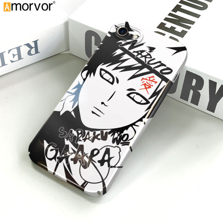 AMORVOR for iPhone 7 8 SE 2020 SE 2022 Back Cover Anime Naruto Hard Phone Case Camera Protection Mobile Cover