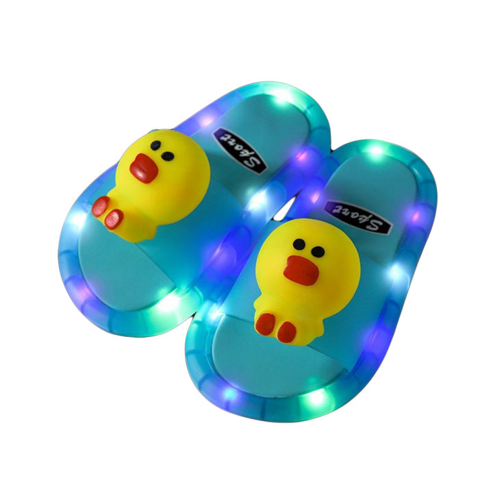 Babies & Kids Soft Soled Slippers LED Fashion Home Wear for Boy and Girl Cute Shoes