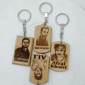 Customized Your Picture Key Chain (Wooden). 