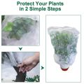 5 Packs Of Garden Plant Protection Nets with Rope, Tomato Protective Cover Garden Plant Isolation Bags for Vegetable. 