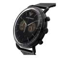 Emporio Armani Black Mesh Strap Black Dial Men's Watch-AR11142. 