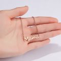 Delicate Letter Mama Necklace Mothers Love Pendant Jewelry Best Minimal Necklace For Moms Mother's Day. 
