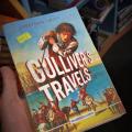 Gulliver's Travels by Jonathan Swift, Satire, Adventure, Fantasy, Travel, Politics, Society, Critique, Humor, Exploration, Philosophy. 