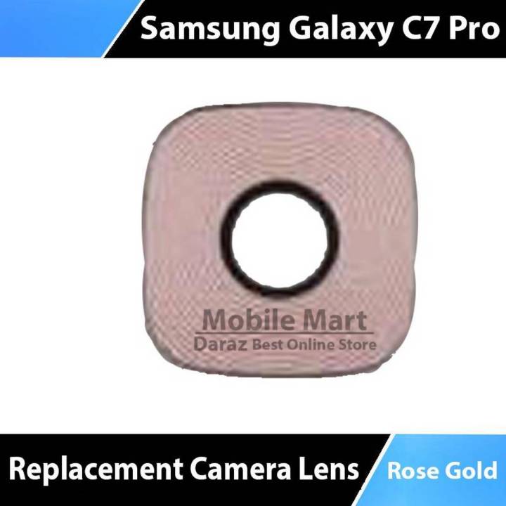 Samsung C7 Pro Back Camera Glass Rear Camera Glass Lens Replacement For c7 pro - Rose Gold