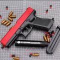 Glock Soft Bullet Toy Gun Shell Ejection Foam Darts Blaster Pistol Manual Airsoft Gun With Silencer For Kid Adult. 