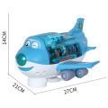 360° Rotating Electric Airplane Toys for Kids Bump and Go Action Toddler Toy Plane with LED Flashing Light Sound for Boys. 