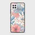 Samsung Galaxy A22 4G Cover - SkinLee HQ Infinity Glass Case (Soft) - Seamless Flower - SKINLEE-613-1-1038-737. 