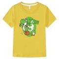 100% Cotton Children Clothes Boys/Girls T-shirt Super Smash Bros Yoshi Shirt Cartoon Print Kids T Shirt Summer Casual Baby Tees. 