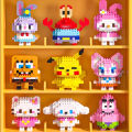 Lego Set Cute Animal Micro Building Blocks Set Creative Gift for Kids. 