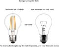 LED Filament Bulb A60 6Watt-Dimmable Warm Clear Glass Shell Edison Retro Lamp-Vintage Antique Edison Filament Bulb 900LM E27 Medium Base(Chori)-for ceiling features,chandeliers,pendants lights ,Indoor and Outdoor Lighting halls, bars,office or home use. 