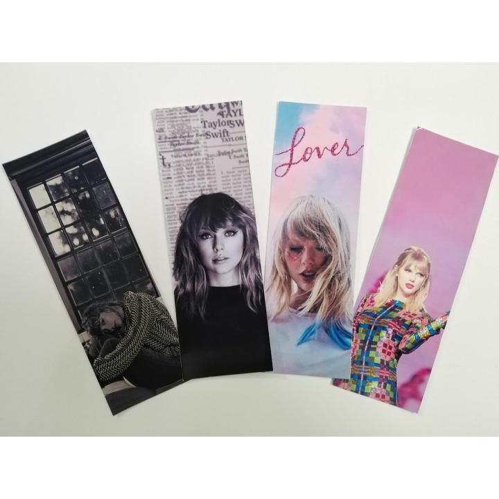 Taylor%20Swift%20Black%20and%20pink%20Bookmarks%20-%20Pack%20of%204%20%20-%2015%20x%205%20cm%20-%20Image%202