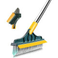 Bathroom Cleaning Brush with Wiper Upgraded 3 in 1 Tiles Cleaning Brush Bathroom Brush with Long Handle 180° Rotate Bathroom Floor Cleaning Brush Bathroom Cleaning Accessories (Multicolor). 