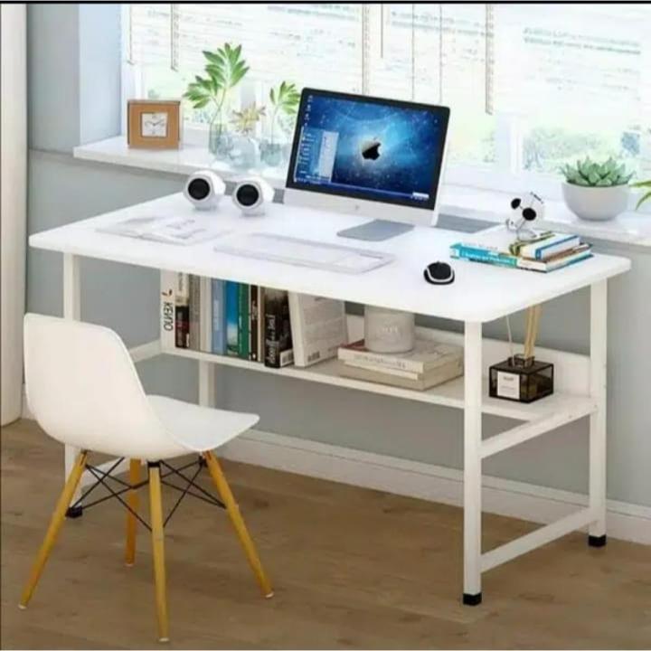 48 inches length Office Table Study Table Desktop Table With Book Shelf Office Desk Book Shelf Laptop Table Computer Table 48