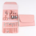 Professional 16pcs Manicure Set Stainless Steel Nail Clipper Set Nail Scissors Tweezer Foot Hand Care Tools Grooming Kit with PT Leather Casing. 