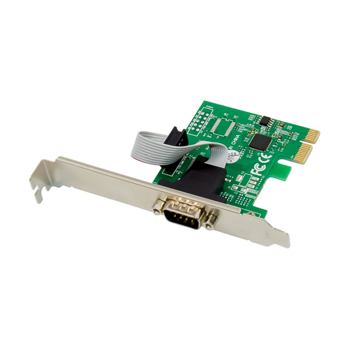 Expansion Card ST328 PCIe X1 AX99100 1S DB-9 Pin RS232 Industrial COM Port Multi-Function Convenient Expansion Card Durable Easy to Use